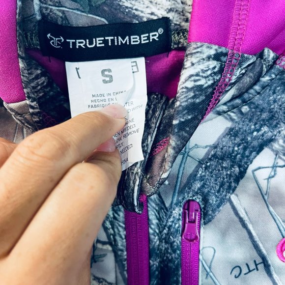 Truetimber Pink/ purple Camo Pullover Jacket Sz small - Picture 7 of 15